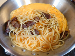 Spaghetti with Carbonara Sause