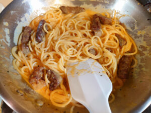 Spaghetti with Carbonara Sause